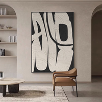 Peintures à l'huile abstraites modernes sur toile noire et blanche, impression HD, art mural encadré, décoration murale pour salon, vente en gros personnalisée
