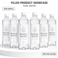Machines de rinçage, de remplissage et de bouchage automatiques à grande vitesse et fiables pour bouteilles en PET et en verre d'eau potable pure et minérale