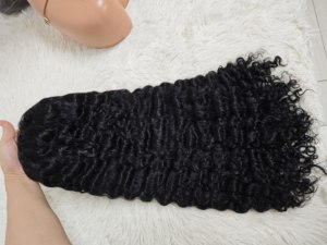 Letsfly 163$ Promotion Burmese Deep Curly 5x5 Lace Closure <b>Wigs</b> 100% Human Hair 24inch Virgin Hair <b>Wigs</b> Color Wholesale 10A 300% - Product Image 3