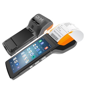 Mini escáner de código de barras POS móvil multifuncional 6 pulgadas Android <span class=keywords><strong>PDA</strong></span> impresora de papel térmico integrada NFC <span class=keywords><strong>WiFi</strong></span> de mano - Product Image 1