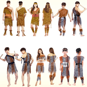 Nouveautés MS - Costumes amusants pour la famille, imprimé léopard africain et indien, pour Halloween, déguisement parent-enfant - Product Image 1