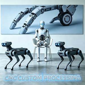 Componentes de Acero Inoxidable Mecanizados con CNC de Precisión, Tecnología de Electroerosión por Hilo 3D, Piezas Mecánicas Personalizadas para Robots Humanoides y Perros Robóticos - Product Image 1