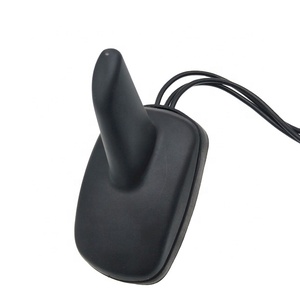 Antenne de Voiture Noire GPS GSM Wifi en Forme d'Aileron de Requin avec 3 Câbles RG174 et Connecteur SMA - Product Image 1