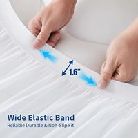 Housse de matelas blanche personnalisée imperméable, protège-matelas, vente en gros