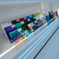 Película de Seguridad Transparente para Ventanas de Edificios de 2 mm, Anti-Rotura, Tinte de Seguridad para Vidrio Arquitectónico, Protección Transparente para Oficinas Comerciales