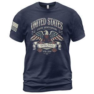 Camisetas de Cuello Redondo Unisex para Hombre, Estilo Retro para Impresión de Logotipo Personalizado, Ropa Casual Patriótica Urbana, 100% Algodón Tejido - Product Image 4