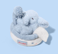 Jouet en peluche personnalisé en coton PP rembourré, éléphant de bain moussant - Peluche super douce, adorable poupée avec oreilles mobiles - Cadeau pour enfants et bébés