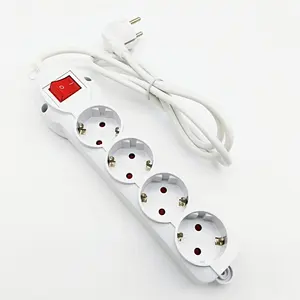 Multi-plug Hot New Style Power Strip with Switch European Plug Extension Sockets