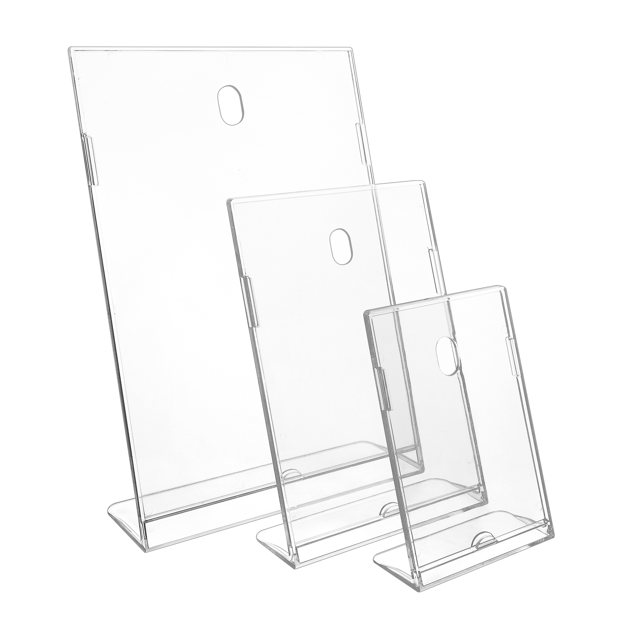 6 Pièces Support De Table A4 Porte-cartes De Menu En Acrylique - Support De Carte