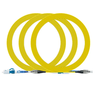 Cable de Conexión de Fibra Óptica OEM LC SC ST FC, Monomodo/Multimodo, Simplex, con Revestimiento LSZH/PVC, Venta al Por Mayor