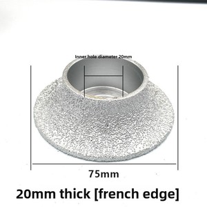 Mola diamantata brasata sottovuoto Hongxing ST21 per piastrelle in <span class=keywords><strong>marmo</strong></span> e ceramica, 75mm, grana 45/50, personalizzabile OEM, media - Product Image 5