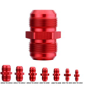 AN6 Aluminium-Flare-Union Lachgas-Kraftstoffschlauch-End adapter, der gerade einen Stecker <span class=keywords><strong>an</strong></span> einen Stecker passt - Product Image 3