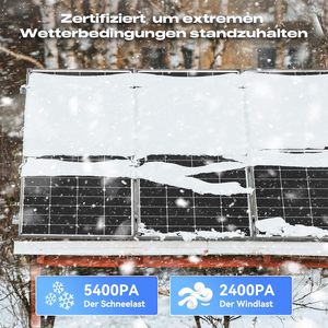 WERCHTAY 350W <span class=keywords><strong>Panneau</strong></span> <span class=keywords><strong>Solaire</strong></span> <span class=keywords><strong>12V</strong></span> N-Type 24% Haute Efficacité Schwarzes Design PV Module Modèle 1505 pour <span class=keywords><strong>Camping</strong></span>-<span class=keywords><strong>Car</strong></span> RV - Product Image 4