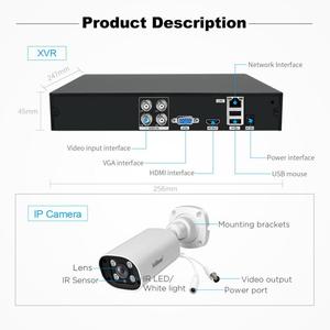 Venta al por mayor Popular <span class=keywords><strong>SriHome</strong></span> 2MP HD 4-CH XVR NVR Cámara Grabadora de vídeo en red Kit de Seguridad IP Cámara Inalámbrica - Product Image 4