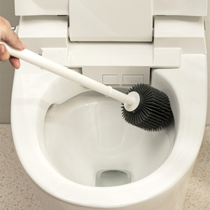 Ensemble de brosses WC murales en gros pour usine, avec long manche, couvercle et support, idéal pour hôtels et appartements - Product Image 4