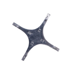 Localizador de brackets dentales en forma de estrella, instrumento de medición de acero inoxidable, herramienta de ortodoncia para aparatos dentales, tamaño 3,5, 4,0, 4,5, 5,0 - Product Image 1