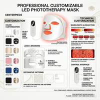 Masque de luminothérapie LED OEM/ODM à sept couleurs et huit modes pour utilisation en sauna