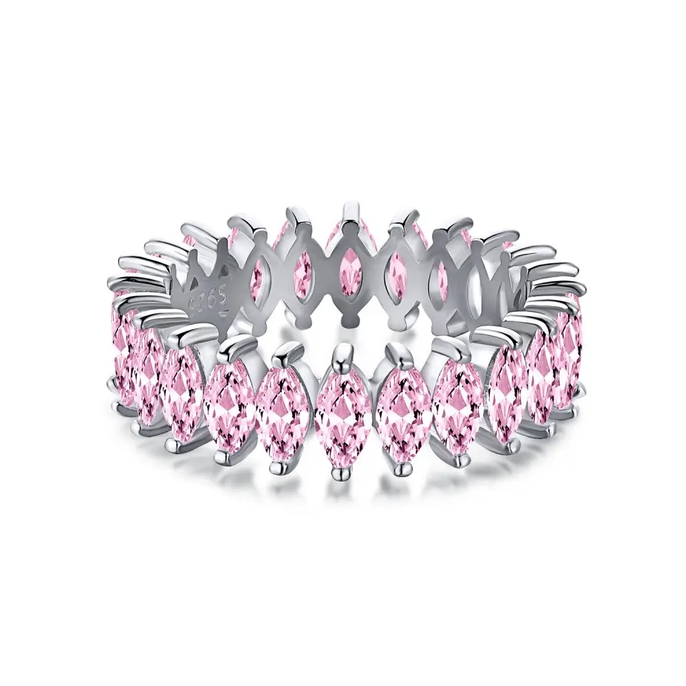 S925 Sterling Zilveren Ring Voor Vrouwen, Licht Luxe En Nicheontwerp, Paardenoog Steen Sprankelende Zirkonia Ring Voor Huwelijk