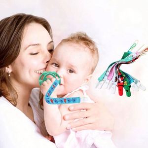 Cinta de poliéster para sublimación al por mayor con patrón de animales, soporte para chupete de bebé con clips para mordedores de bebé - Product Image 2