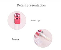 Tube de brillant à lèvres en forme de boule de 4.5ml Récipient d'huile pour les lèvres de maquillage Tube de blâme pour lèvres transparent personnalisé pour emballage cosmétique