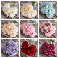 Qualité grossiste décoration pivoine Oeillet fleur artificielle de contact ornements de noël
