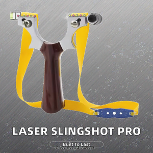 Fionda Super Resistente Piaoyu con Mirino Laser per Caccia all'Aperto, 14+ Accessori Metallici Piatti e Altri Prodotti per il Tiro - Product Image 2