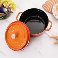 Vente en gros de casseroles en fonte émaillée parfaite rétention de la chaleur de bonne qualité