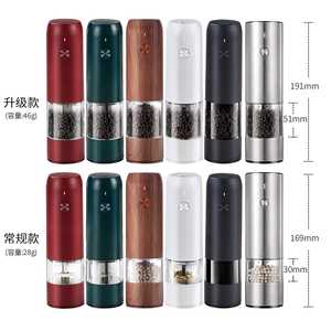 Electric Black Pepper Grinder Rechargeable USB Charging Stainless Steel Blade Push Button Control For Kitchen Seasoning - Product Image 4