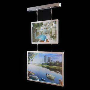 Afficheur de vitrine Led personnalisé Boîte à lumière publicitaire en acrylique suspendue pour agent immobilier - Product Image 2