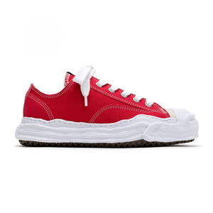 Retro Low-Top Canvas Sneakers With Wavy Sculpted Rubber Sole Contrast Stitching And Lace-Up Closure Casual Trainers For Everyday - Product Image 1