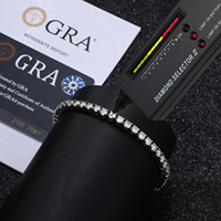 Bracelet Tennis en Acier Inoxydable 316L Plaqué Or Éclat Éternel avec Diamants Moissanite VVS, Étanche, Vente en Gros, Bijoux Quotidiens