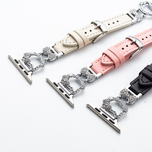 Bracelets de <span class=keywords><strong>montre</strong></span> en <span class=keywords><strong>cuir</strong></span> avec fermoir de connexion en métal de style mignon, adaptés aux tailles 38/40/41/42/44/45/46/49MM - Product Image 5
