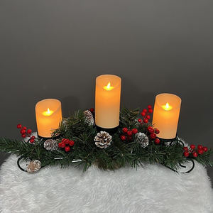Decoración navideña Portavelas estilo navideño para Adviento de Navidad - Product Image 2