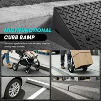 Rampe en caoutchouc antidérapante pour prévention des chutes, escaliers, motos, fauteuils roulants, garage sans obstacle, utilisation intérieure et extérieure