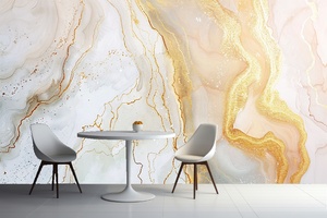 Abstrait marbre soie imperméable moderne <span class=keywords><strong>papier</strong></span> <span class=keywords><strong>peint</strong></span> or Art texturé murale facile pour bureau salon <span class=keywords><strong>salle</strong></span> à <span class=keywords><strong>manger</strong></span> décoration murale - Product Image 5