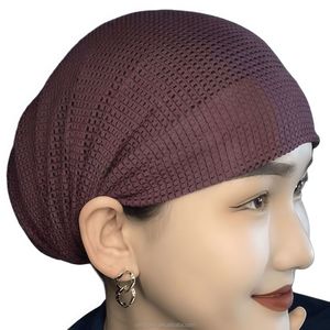Gorro de malla transpirable y ecológico con cuentas de cristal, elástico y con cordones, pañuelo para la cabeza para mujeres musulmanas, sombrero árabe YASEEN - Product Image 5