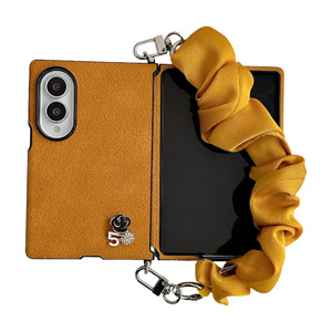 Z Fold 8、Z Flip 8/7/6対応、シンプルなスキンデザインのスマホケース、モトローラ製ヒンジ保護、ハンドストラップ付き - Product Image 5