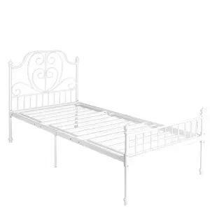 무료 샘플 봄 더블 디자인 단일 금속 침대