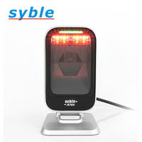 Escáner de Código de Barras 2D AK-9208H USB RS232 para Linux, Windows, Android, MAC, Compatible con Códigos Recubiertos, Códigos de Pago Telefónico, Gran Angular y Largo Alcance