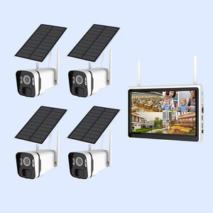 Sistema de Cámaras de Seguridad Inalámbricas Solares de 4 Canales, Kit NVR WiFi HD de 4MP con Visión Nocturna, Detección de Movimiento, Resistente a la Intemperie para Exteriores - Product Image 4
