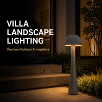 Lampe LED de jardin en forme de chapeau de paille, boîtier champignon, durée de vie prolongée 50 000 heures, idéale pour expositions et événements temporaires, directement de l'usine