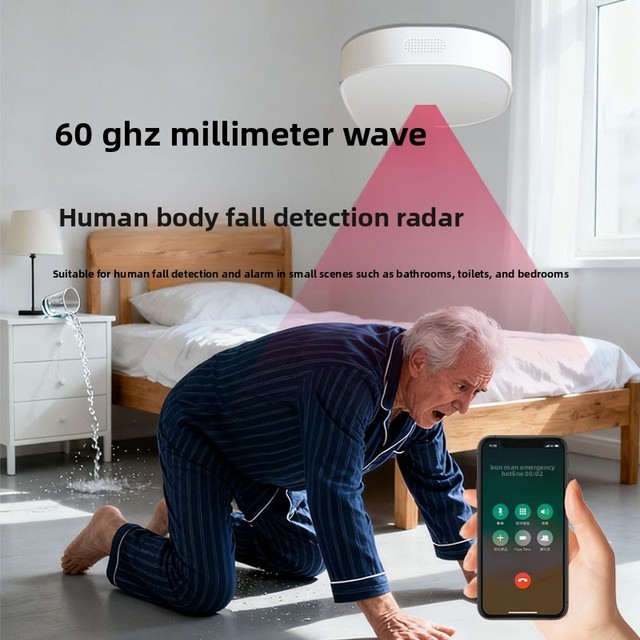 60G Intelligent 4G Millimeter Wave Radar Monitor WiFi Home Nursing Home Induction Elderly Fall Prevention Alarm RT-W03 Shenzhen