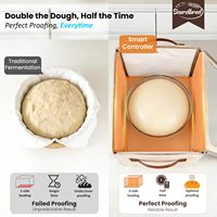 Boîte de Fermentation Pliable Extra Large avec Logo Personnalisé et Contrôle de Température/Minuterie pour Pâte à Pain, Pizza, Yaourt et Fermentation de la Pâte au Levain