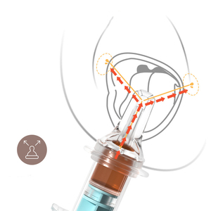 Distributeur de médicaments en silicone pour bébé, dispositif d'alimentation de médicaments à seringue de type mamelon anti-étouffement - Product Image 2