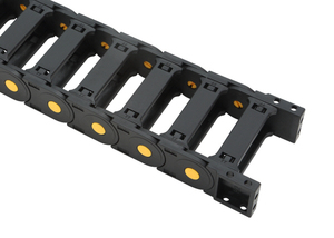 Chaîne porte-câbles en nylon PA66 20*57mm de type pont avec boucle jaune, directement de l'usine, durable, pour machines CNC - Product Image 2