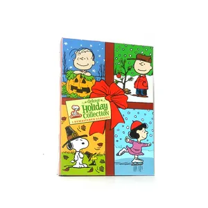 Peanuts de luxo coleção de férias DVD 3 discos venda quente atacado de fábrica DVD Filmes Série TV CD de desenho animado Blue ray frete grátis