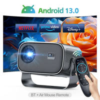 Proyector de Video OED, Mini Proyector Educativo LCD Inteligente para Cine en Casa, Portátil para Exteriores, A10 Android 13, Proyector de TV