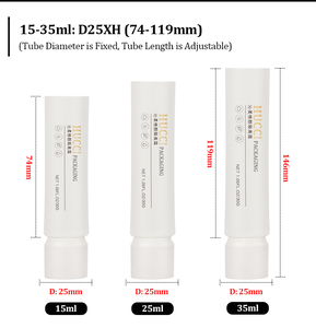 Tubo <span class=keywords><strong>de</strong></span> Envase Personalizado D25 <span class=keywords><strong>de</strong></span> 15-35 ml, Blanco, Minimalista, Flexible, para Cuidado <span class=keywords><strong>de</strong></span> la Piel, Protector Solar, <span class=keywords><strong>Corrector</strong></span>, Crema BB, con Punta Dosificadora - Product Image 5