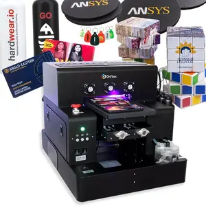 Small Business New Idea UV Printing Machine UV Flatbed Printer For Cups Phone Cases QR Code Sticker A4 A3 Size Uv Inkjet Printer