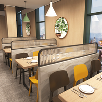 Paravent en acier inoxydable LED Homedeco Foshan, panneau en verre incurvé en métal 304, art déco, séparation pour restaurant, mariage
